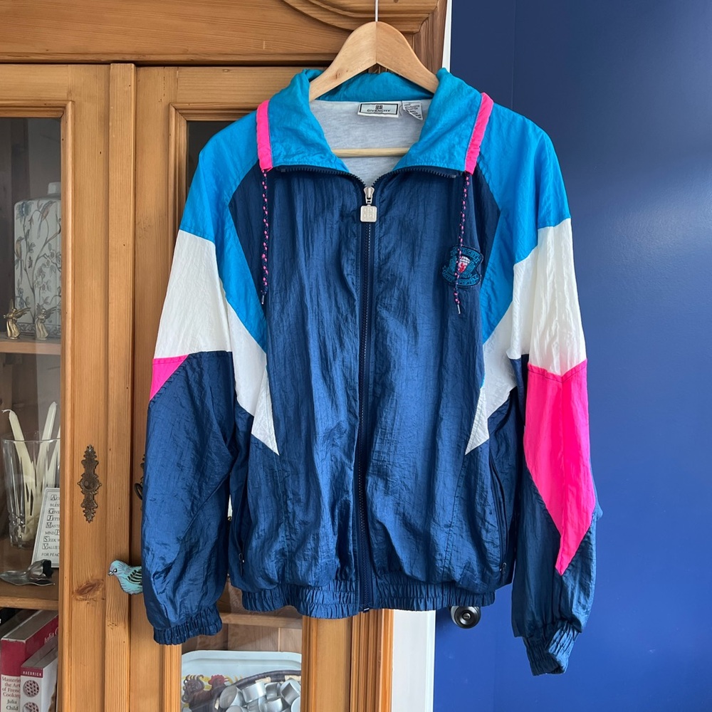 Givenchy Active Teal and White Jacket